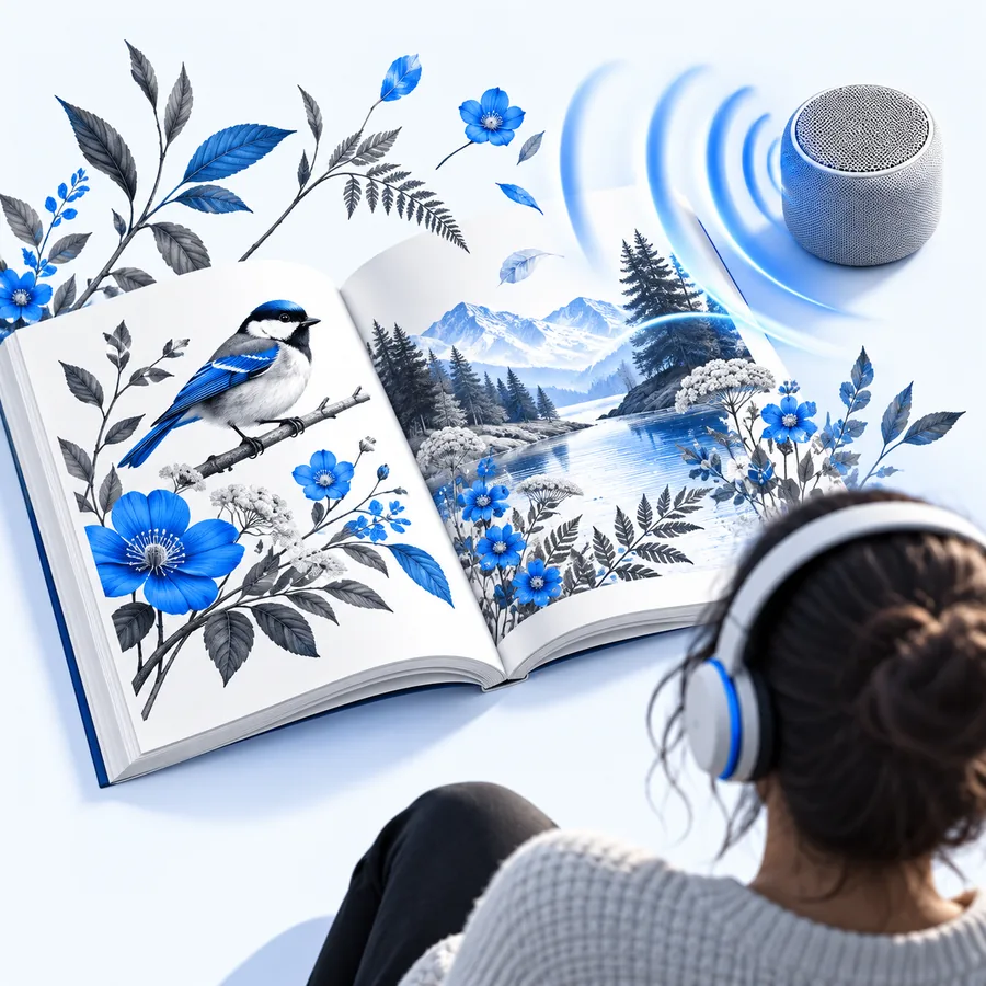 Readaloud example image accompanying a short prose listening scenario